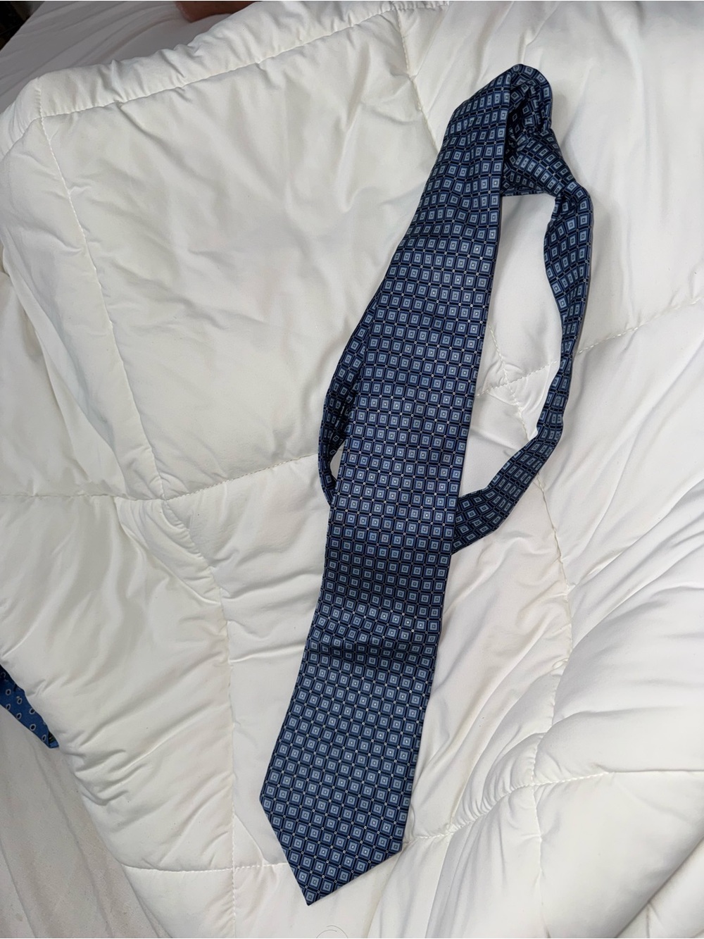 Men's Navy Geometric Pattern Tie